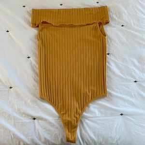 Bodysuit-Mustard Yellow